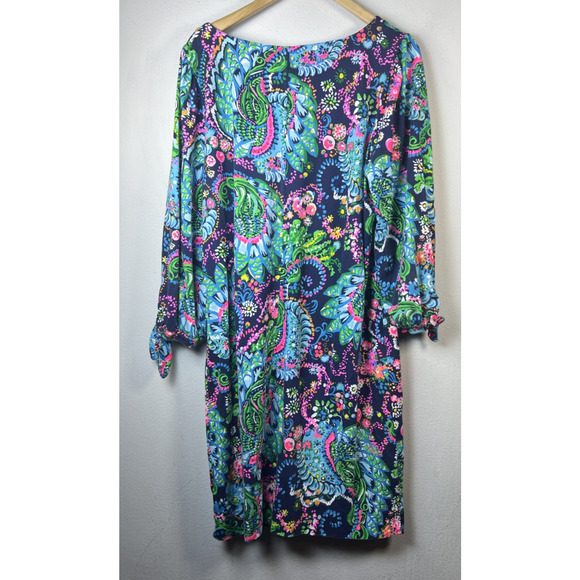 Lilly Pulitzer 2XL women's Cath Take Me To The Sea Cotton Shift Dress XXL - Picture 9 of 14